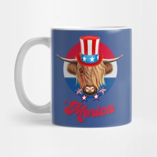 Highland Cow 'Merica Mug